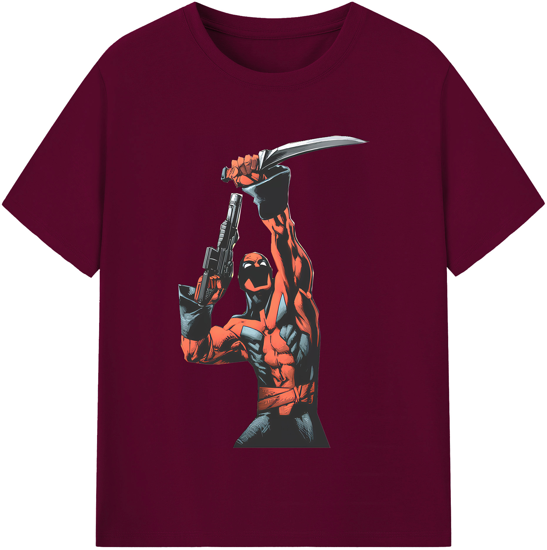（画像用） Deadpool デッドプール レディースカジュアルプリントTシャツ（綿100％）